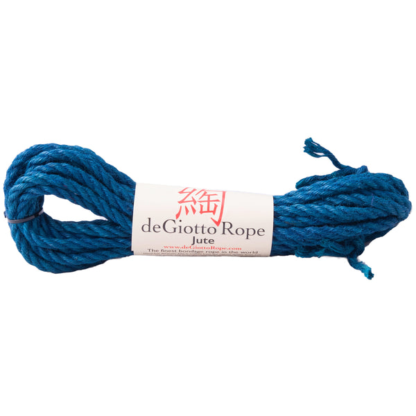 jute shibari rope 30' blue