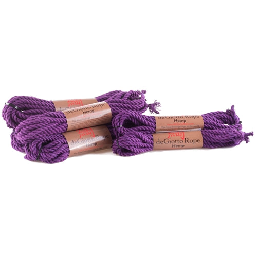 hemp shibari rope basic starter kit 4x30' 2x15' purple