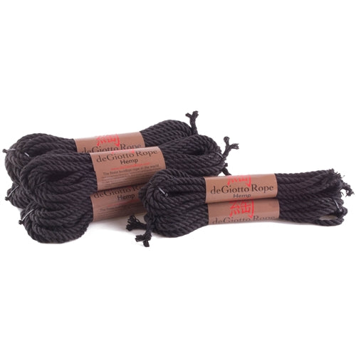 hemp shibari rope basic starter kit 4x30' 2x15' black