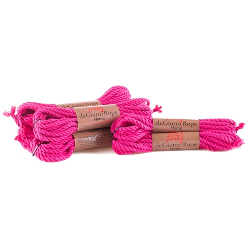 hemp shibari rope basic starter kit 4x30' 2x15' pink