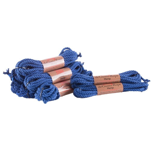 hemp shibari rope standard kit 6x30' 2x15' blue