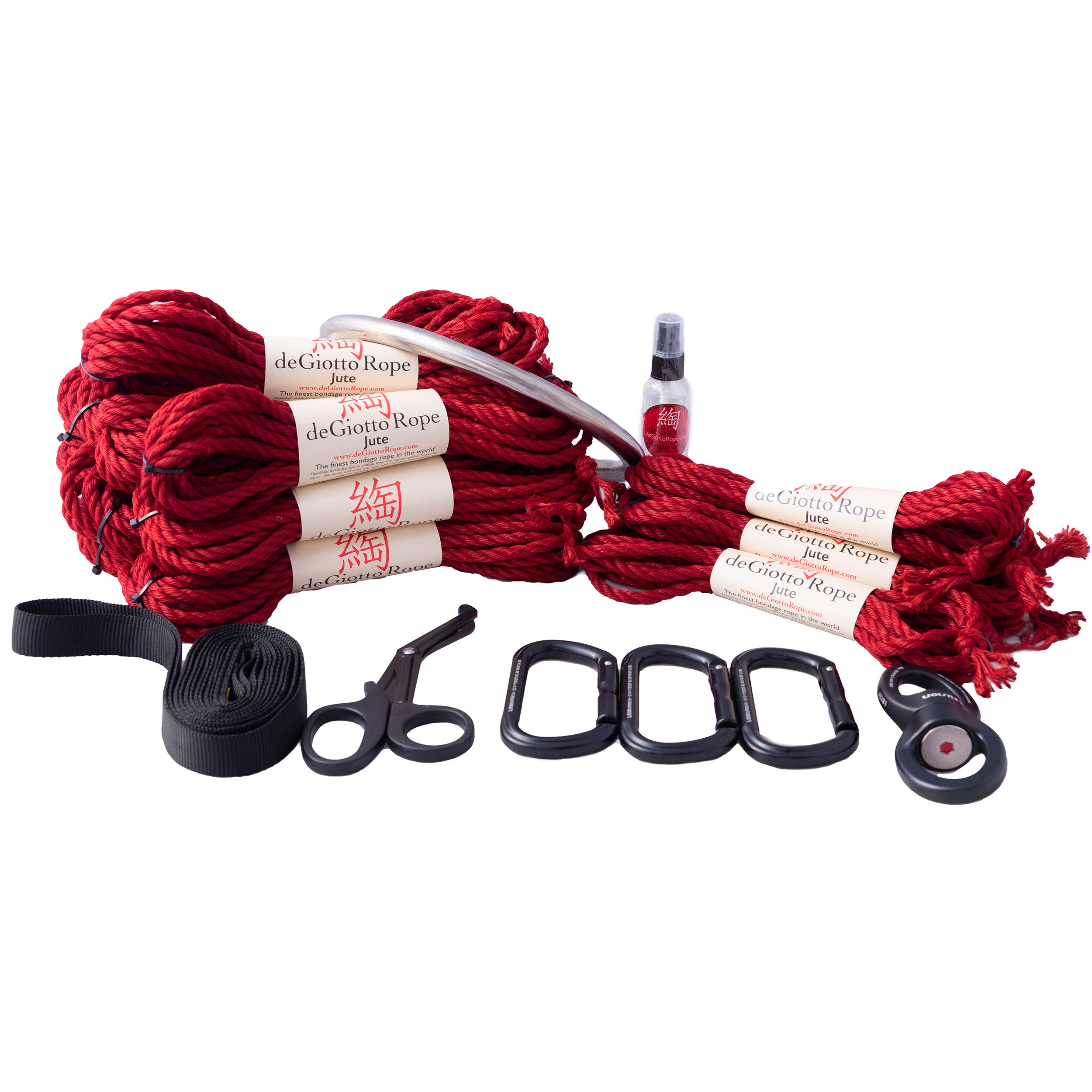 Jute Shibari Rope Deluxe Suspension Kit 10x30' 4x15' – deGiotto Rope