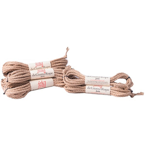jute shibari rope basic starter kit 4x30' 2x15' natural - standard(loose) lay