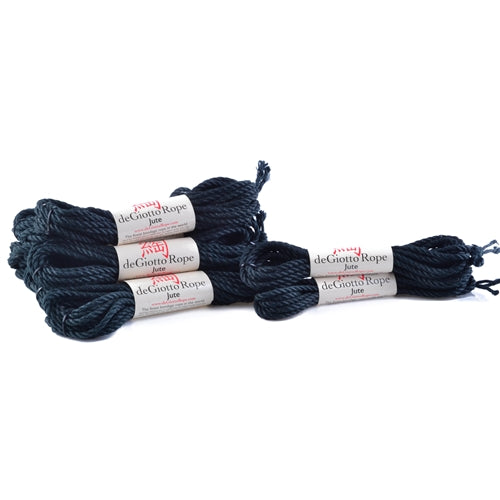 jute shibari rope full kit 8x30' 2x15' black