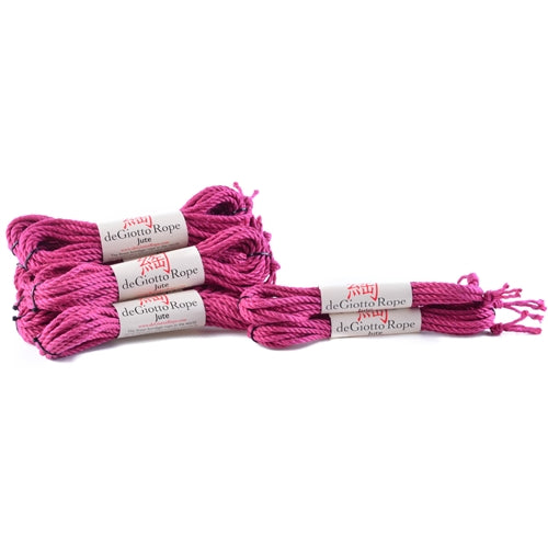 jute shibari rope full kit 8x30' 2x15' pink/magenta