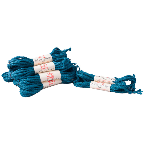 jute shibari rope full kit 8x30' 2x15' teal