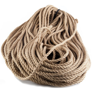spooled natural & dyed jute rope 300+ feet raw